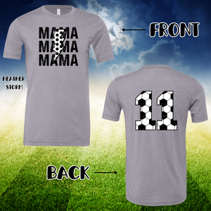 Soccer Mama Lightening Bolt With Number Option-PREORDER