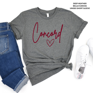 Concord With Heart-Maroon: Preorder