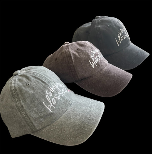 Simply Blessed Embroidered Hats