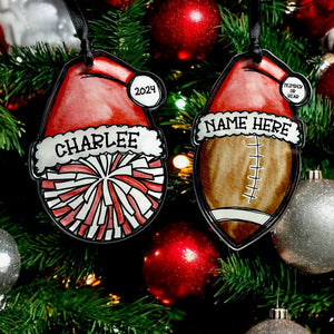 Personalized Santa Hat Ornaments