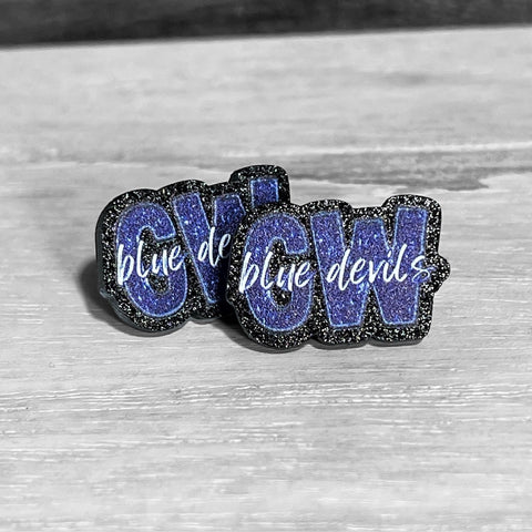 GW Blue Devils Stud Earrings