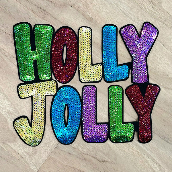 Holly Jolly Sequin Patch