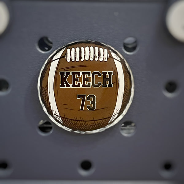 Custom Football Bag Tag