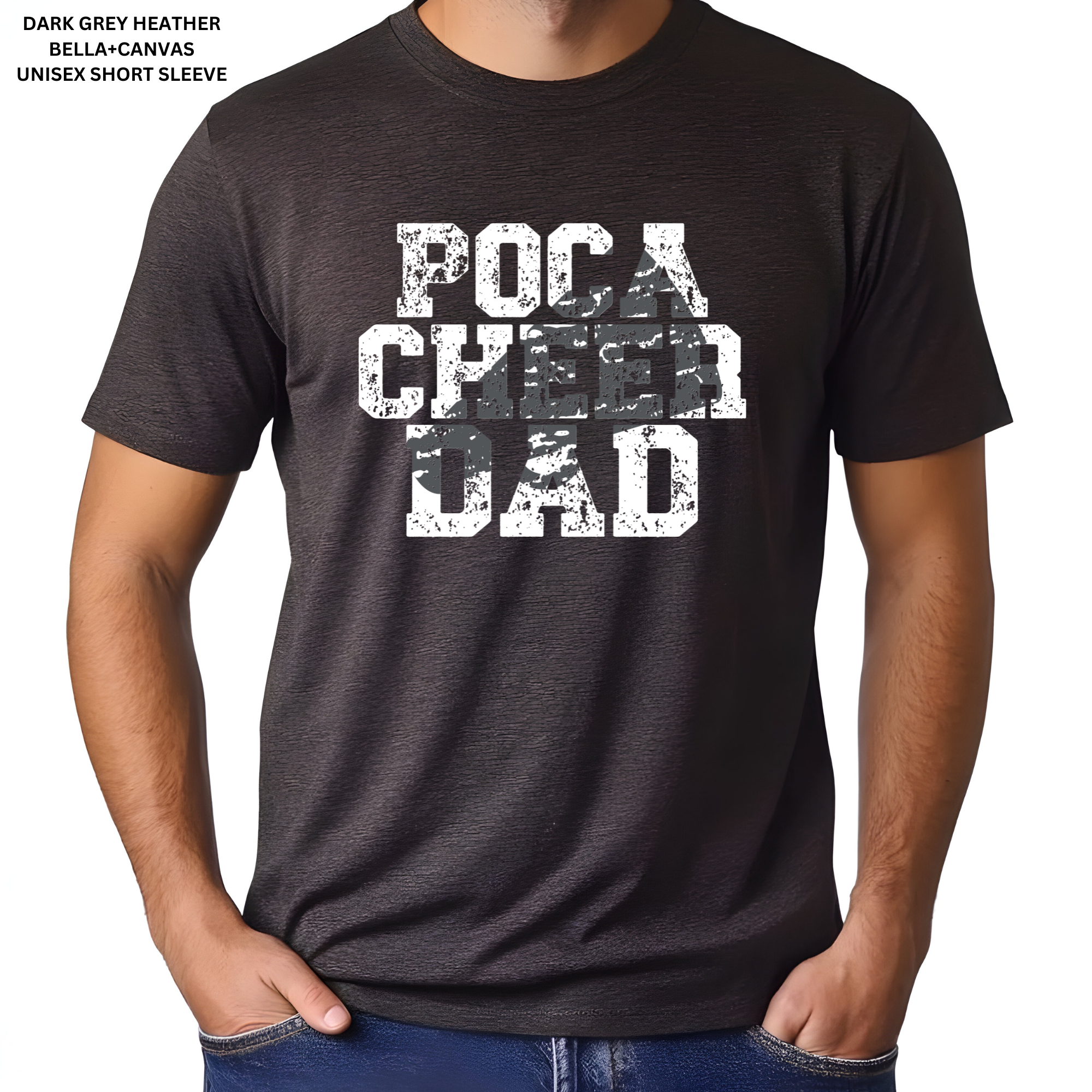 Poca Cheer Dad-Distressed-Megaphone: Preorder