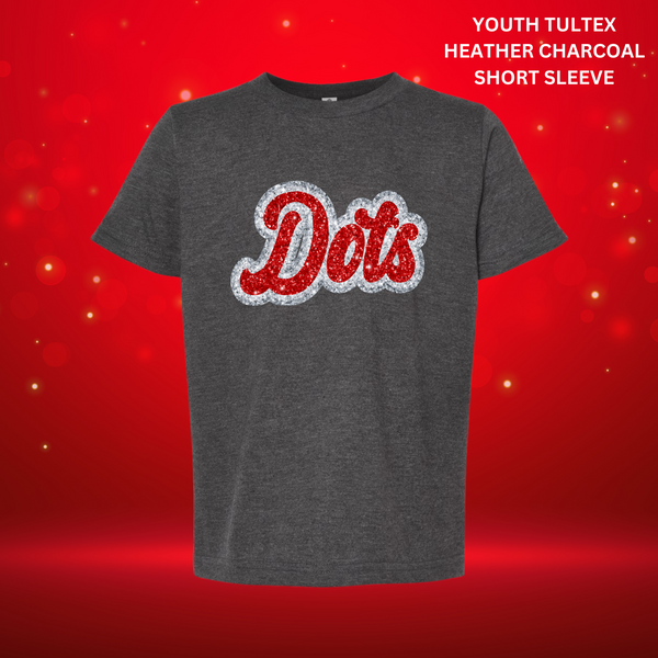 Youth Dots Script-Three Layer Faux Glitter: Preorder