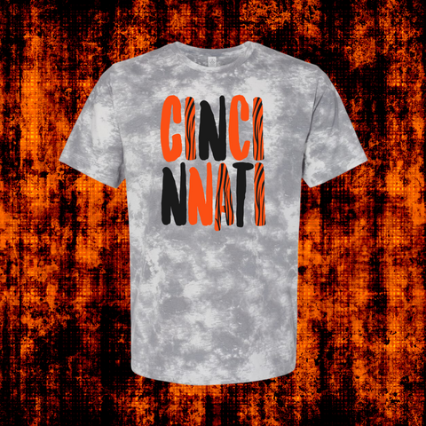 Cincinnati Graffiti Grey Tie Dye-PREORDER