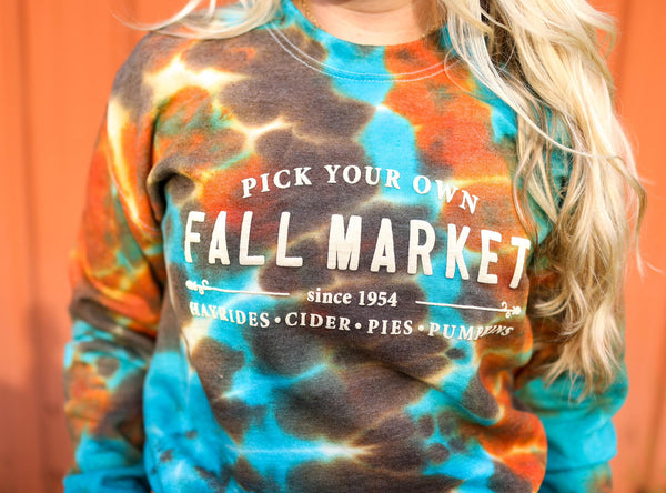 Fall Market-Puff Print: Gildan Sweatshirt: Sale