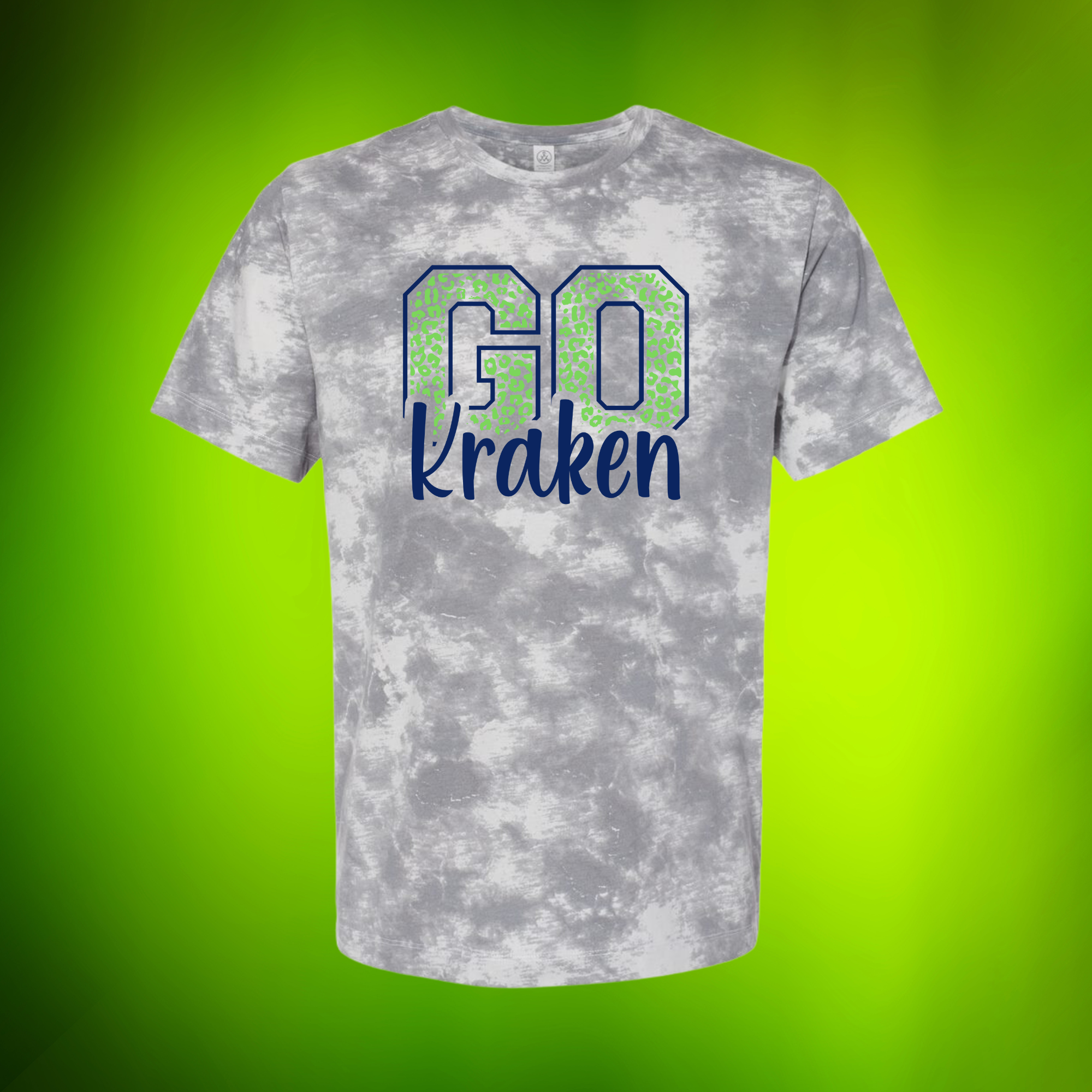 Go Kraken Blue & Grey Tie Dye-PREORDER