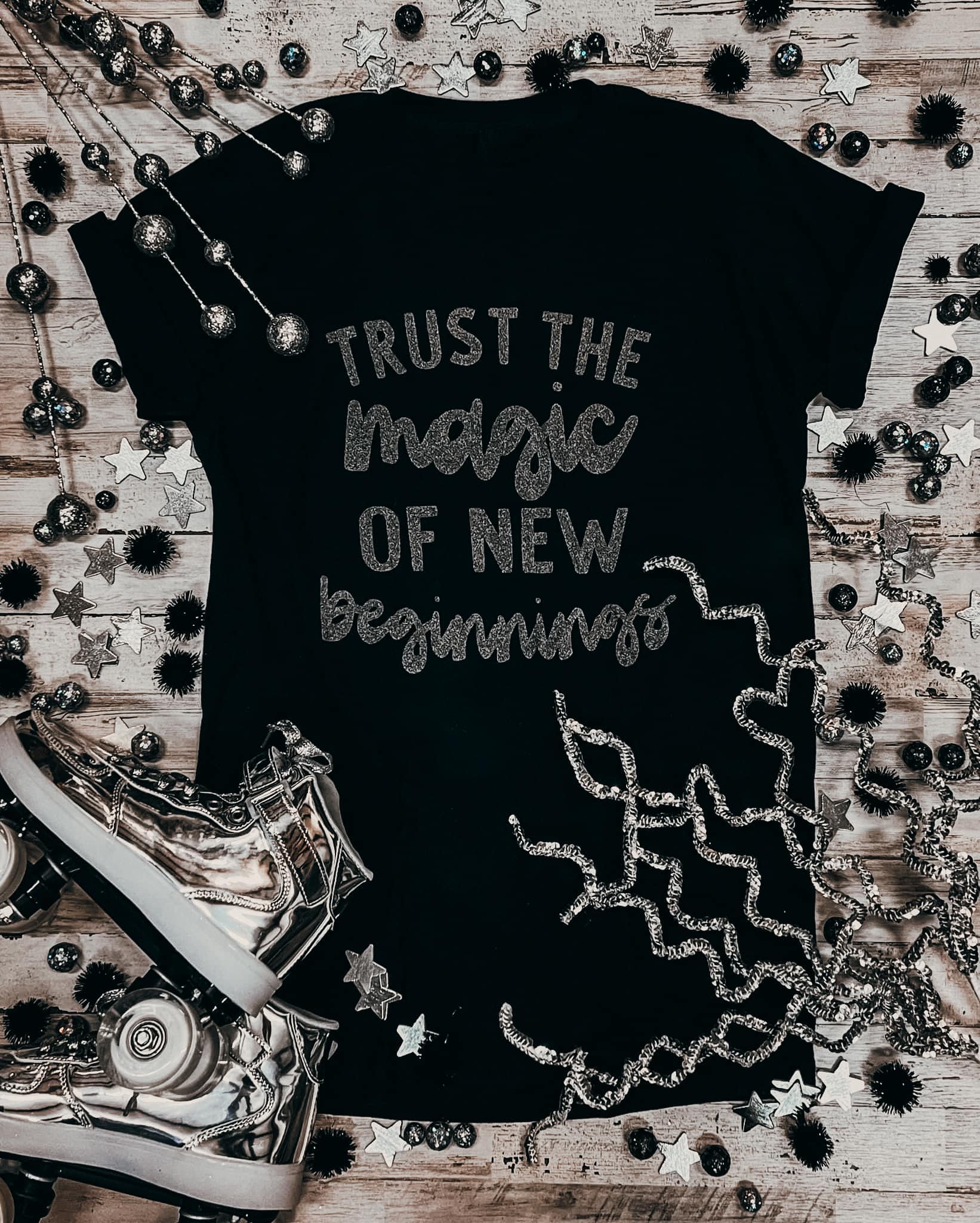 Trust The Magic: Black Short Sleeve: Sale