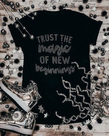 Trust The Magic: Black Short Sleeve: Sale