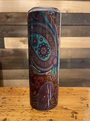 Paisley 20oz Skinny Tumbler