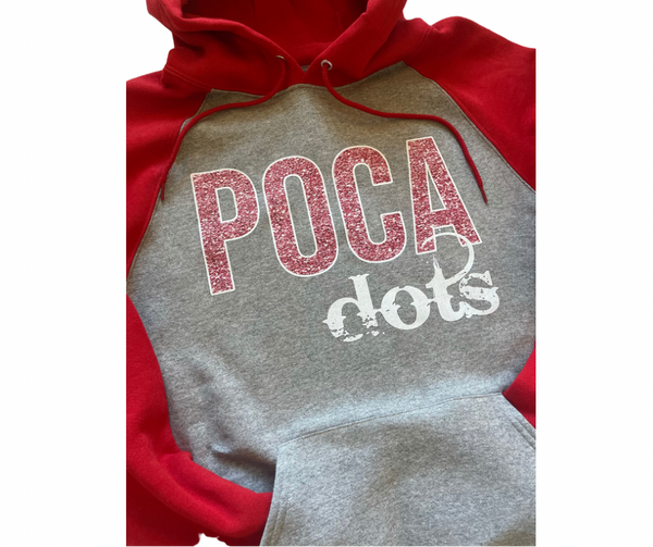 Poca Dots (True Red/Oxford Hoodie)