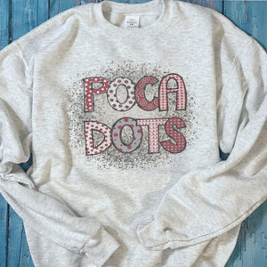 Poca Dots Crewneck Sweatshirt: Sublimation