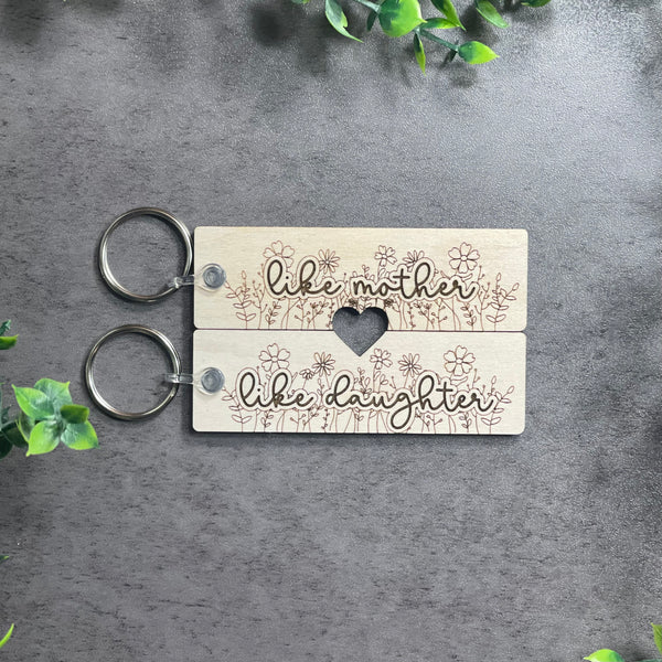 Like Mother Like Daughter Keychain Set (2 Per Set)