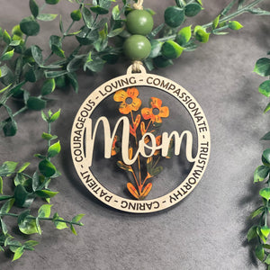 Mom/Bonus Mom Car Charm/Ornament