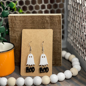 Ghost Boo Acrylic Earrings