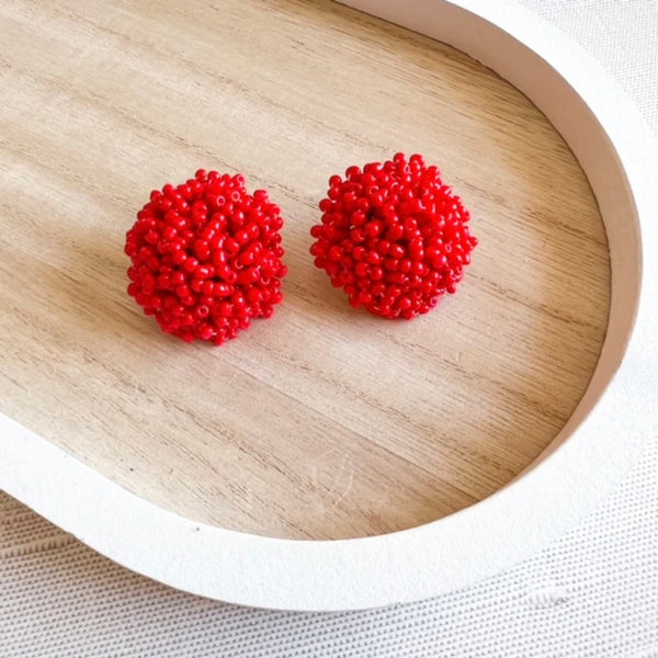 30mm Customizable Seed Bead Earrings