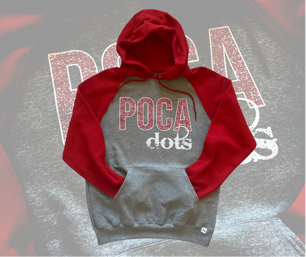 Poca Dots (True Red/Oxford Hoodie)