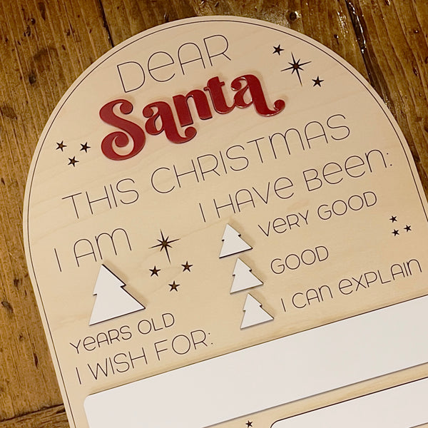 Dear Santa Sign