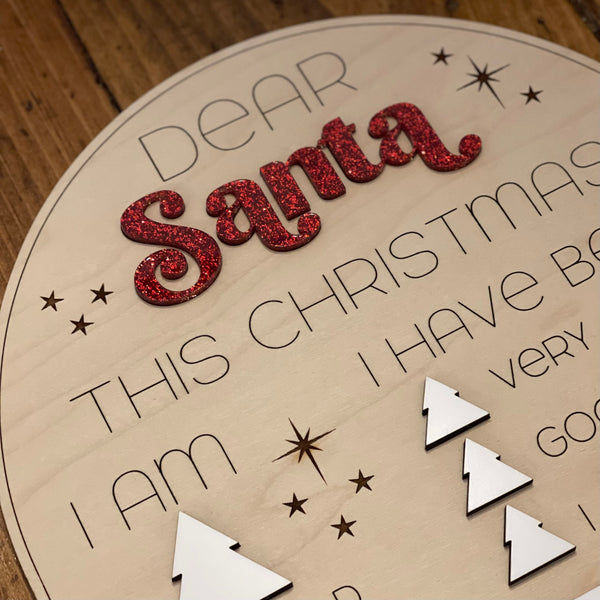 Dear Santa Sign