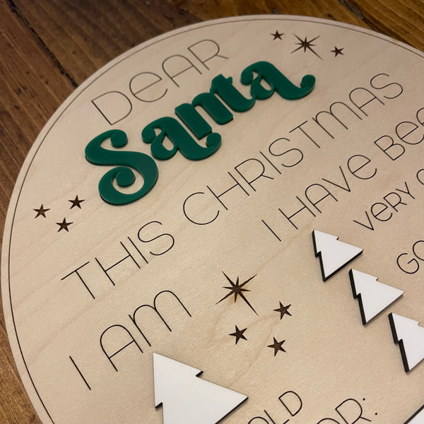 Dear Santa Sign