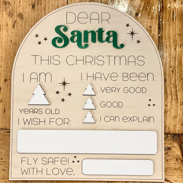 Dear Santa Sign