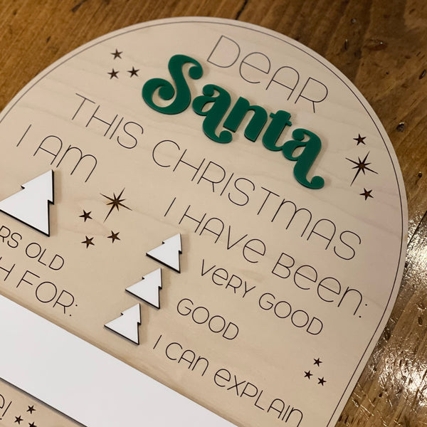 Dear Santa Sign