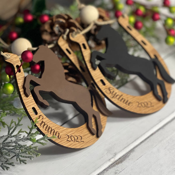 Custom Horseshoe Ornament