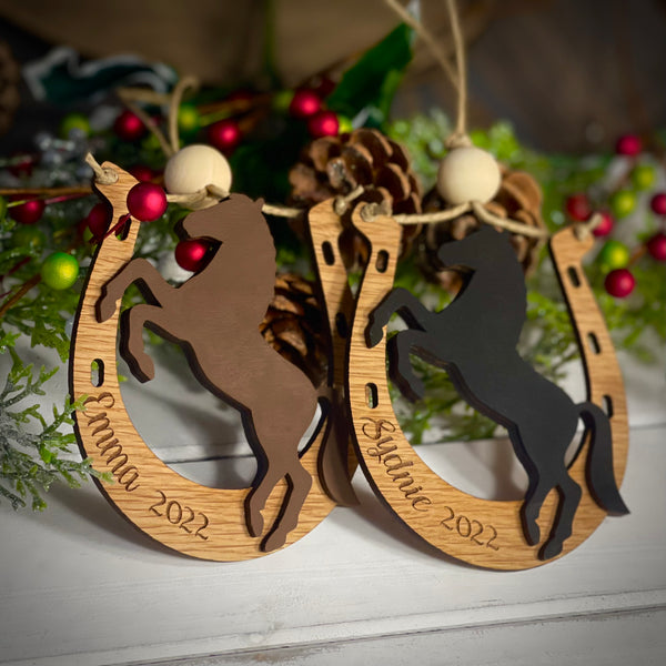 Custom Horseshoe Ornament