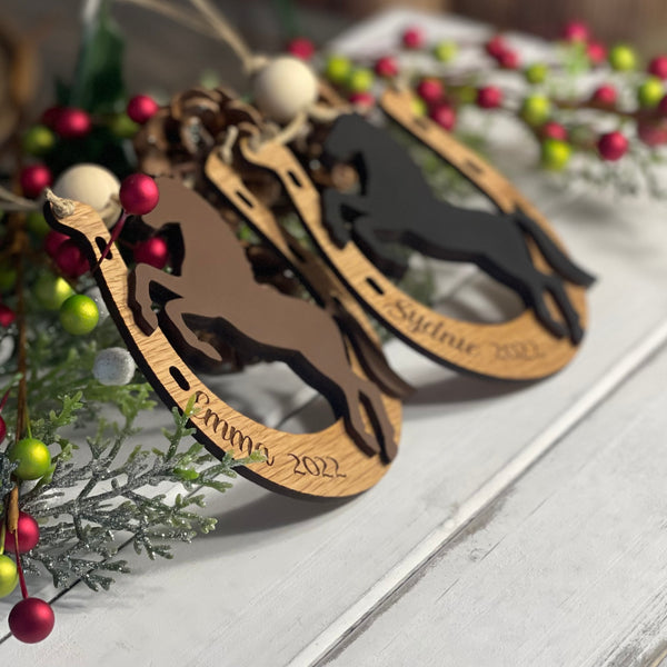 Custom Horseshoe Ornament