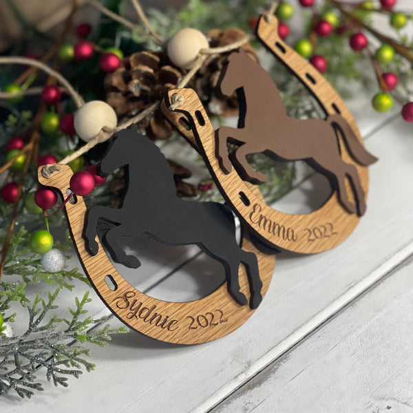 Custom Horseshoe Ornament