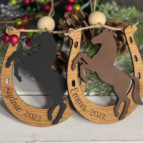 Custom Horseshoe Ornament