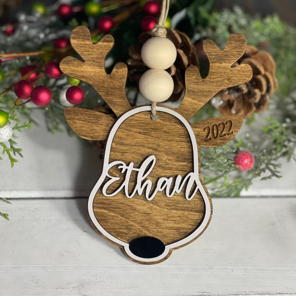 Custom Reindeer Ornament