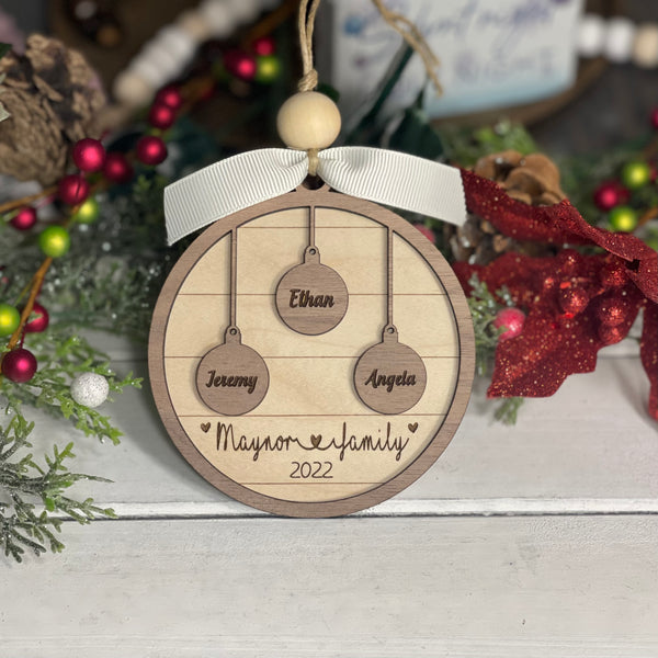 Family 2022 Ornament (Up To 10 Names)