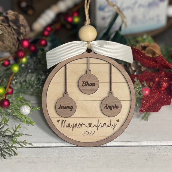 Family 2022 Ornament (Up To 10 Names)