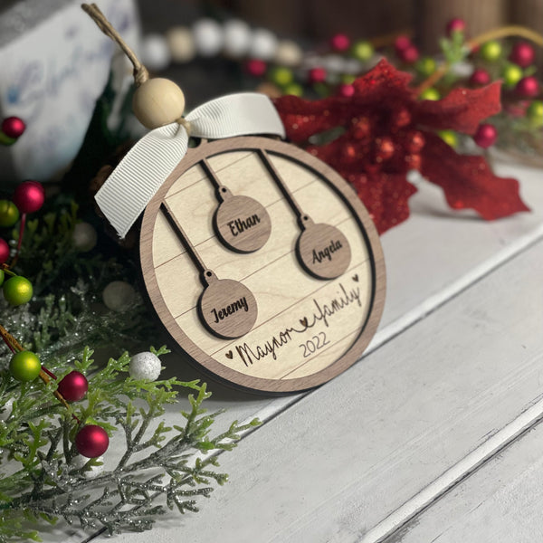 Family 2022 Ornament (Up To 10 Names)