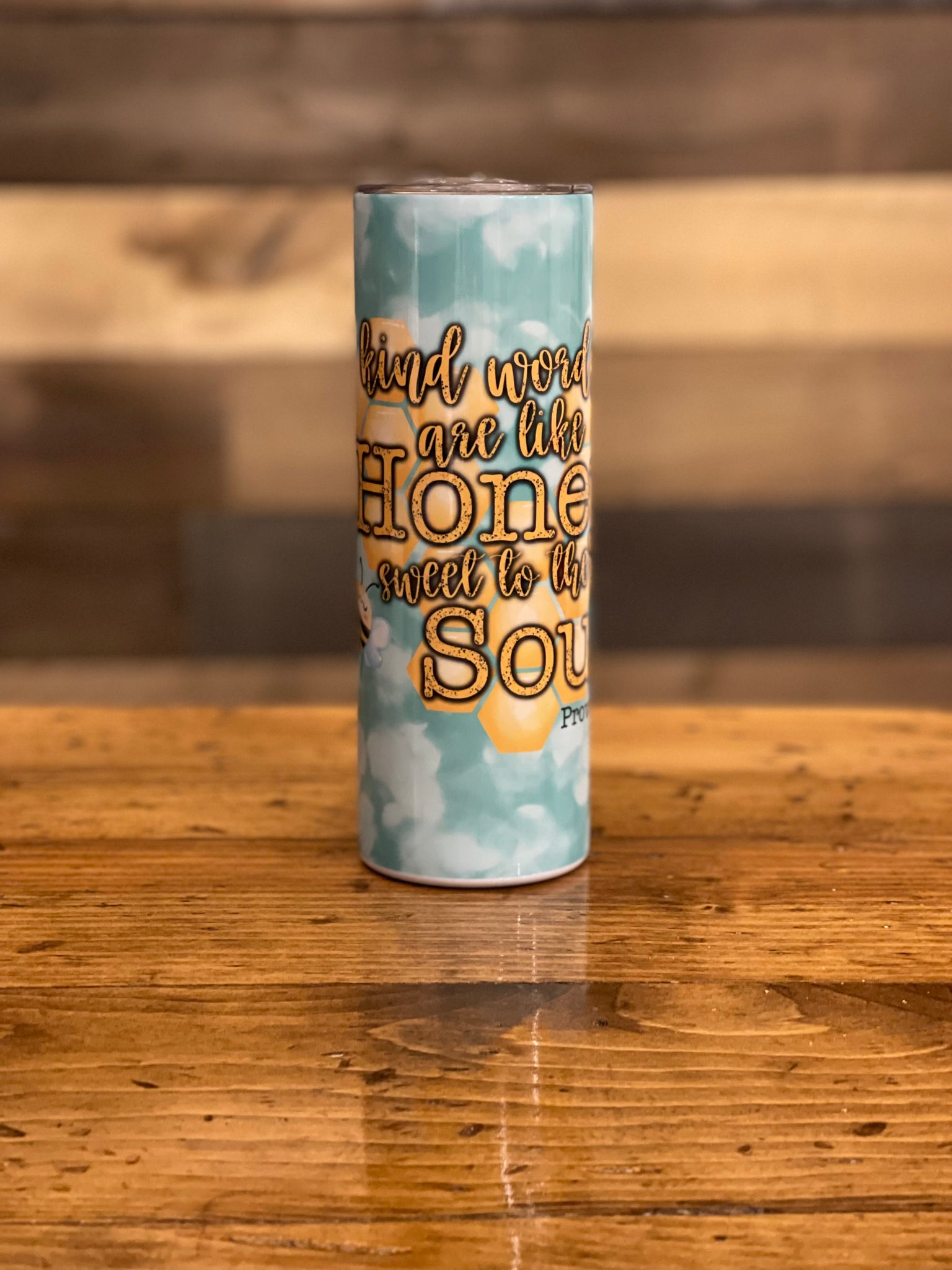 Kind Words Are Like Honey 20oz Skinny Tumbler