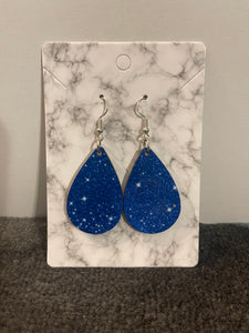 Blue Star Teardrop Earrings