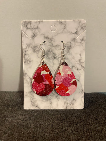 Hearts Teardrop Earrings