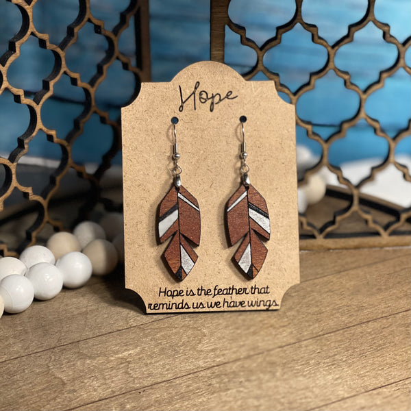 Hope Is The Feather: Dangle Earrings