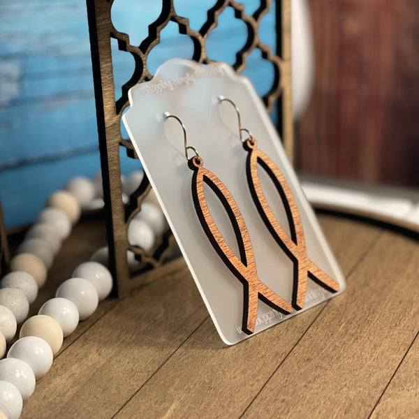 Christian Fish Dangle Earrings