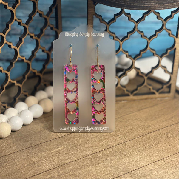 Heart Bar Earrings