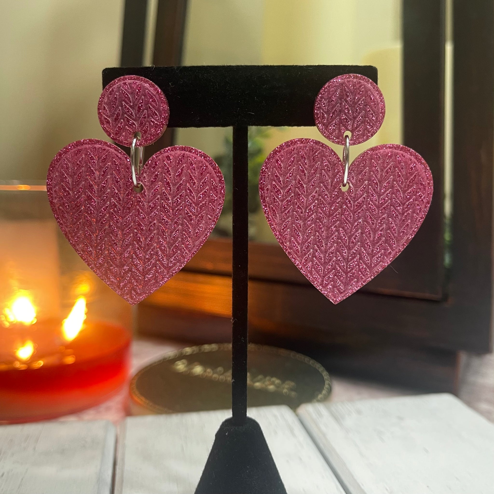 Sweater Heart Earrings