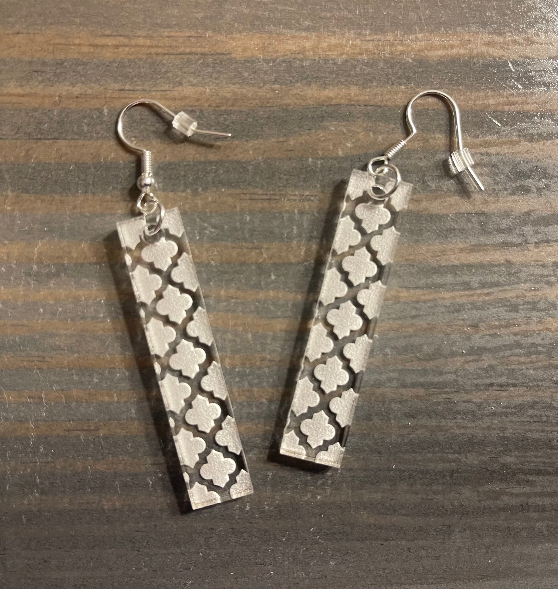 Moroccan Clear Acrylic Earrings