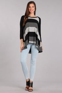 Size Medium Stripe Top-Final Sale: No Returns/Exchanges