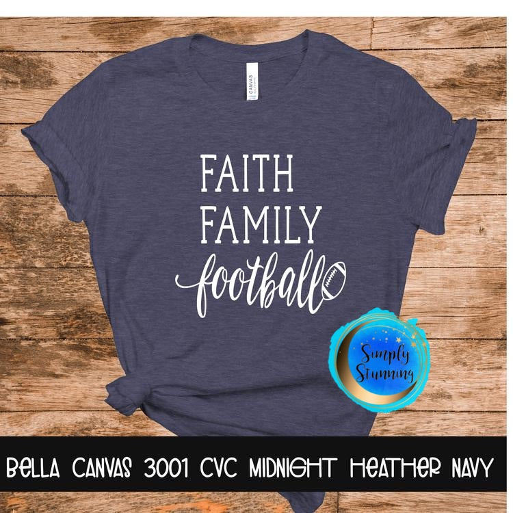 Faith Family Cursive Football