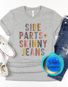 Side Parts & Skinny Jeans