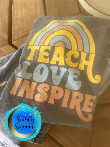 Retro Teach Love Inspire