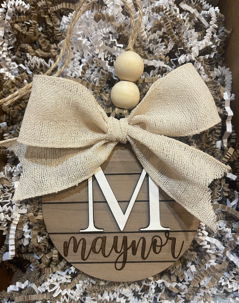 Custom Name/Initial Ornaments