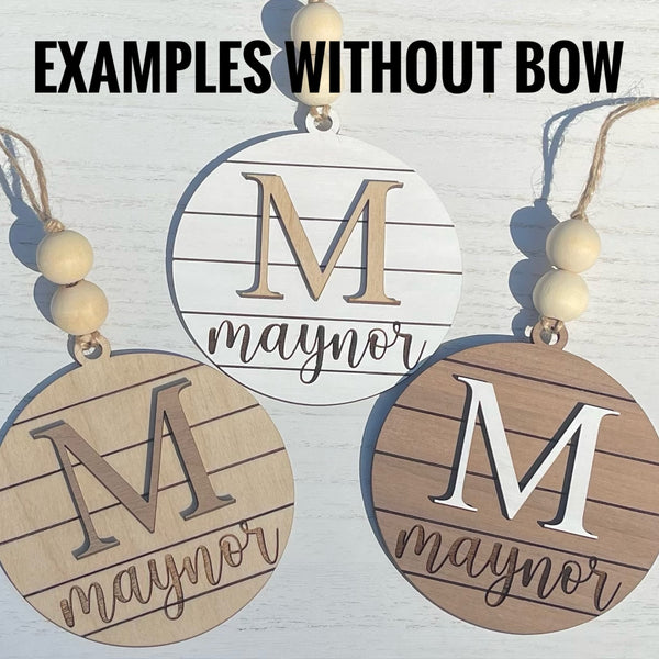 Custom Name/Initial Ornaments